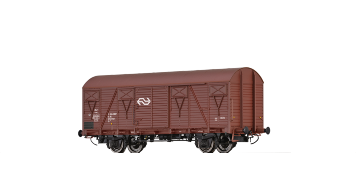 50118 Brawa Gesloten goederenwagen GS 142 ?EUROP? van de NS