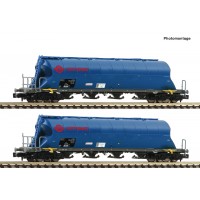 849007 Fleischmann N set Staubsilowagen Ermewa