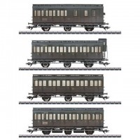 42048 Marklin Set 4-delig met sneeuw bedekte coupérijtuigen van de DB