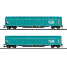 47164 Marklin Set Schuifwand wagons met zeildoek type Rils B-Cargo SNCB