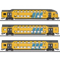 23277/ 23278/ 23279 Trix NS Dubbeldeksrijtuig DDM set