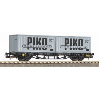 27709 Piko Containerdraagwagen DR IV 2 x 20ft Container VEB PIKO