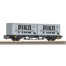 27709 Piko Containerdraagwagen DR IV 2 x 20ft Container VEB PIKO