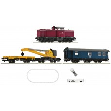 5110004 Roco Startset z21 Digitaal Diesellocomotief BR 211 met kraanwagen van de DB