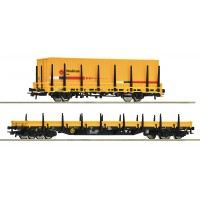 77029 Roco 2-delige set Rongenwagens Strukton Rail