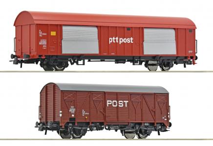 6600074 Roco NS set met twee PTT Postwagens