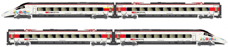 HL1680 Lima Expert SBB treinstel "Astoro" RABe 503 018, 4-delige set