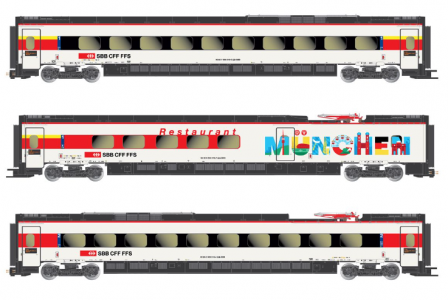 HL4680 Lima Expert SBB 3-delige rijtuigenset "Astoro" RABe 503 018