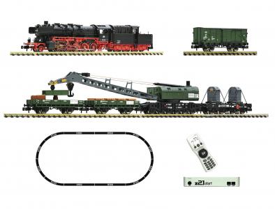 5170004 Fleischmann N z21 Startset Stoomlocomotief BR 051 met Kraanset DB