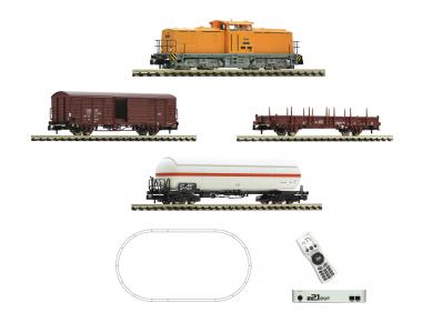 5170001 Fleischmann N z21 Startset Diesellok BR 111 met goederentrein DB